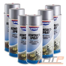 6x 400ml PRESTO KONTAKTSPRAY KONTAKTREINIGER ELEKTROSPRAY KONTAKTSCHUTZ SPRAY