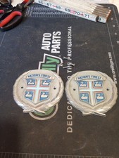 Pair Of Rare Vintage Used In Very Nice Condition 1988 Webbcraft Metal Emblems