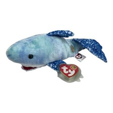 TY Beanie Babies Chompers the Shark Beanie of the Month Rare Retired Tag cover