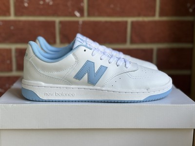 New Balance BB80 White Light Blue Size 8 Mens or 9.5 Womens Sneakers Shoes
