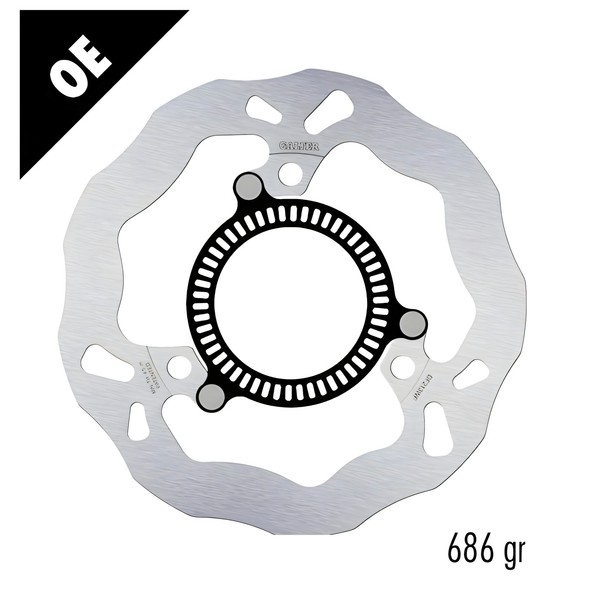 Bremsscheibe Galfer DF213WF Wave® Starr Hinten 220X5Mm FüR Kawasaki Ninja R Z-image