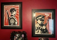 Obey Soldier Rose & Dove signed and numbered Shepard Fairey framed prints