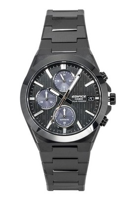 Casio Edifice Analog Chronograph Black Dial Solar 100M Men's Watch EFS-S650DC-1A