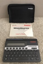 FRANKLIN Wordmaster Deluxe Electronic Dictionary WM1055 Vintage Tested Works
