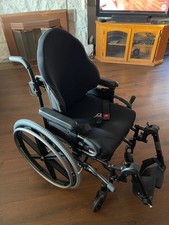 Sunrise Medical Folding Wheelchair with JAY J3 Backrest Seat Cushion