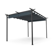 Pergola 3x4 m stabile Stahlpergola für Garten Terrasse UV Schutz Pavillon