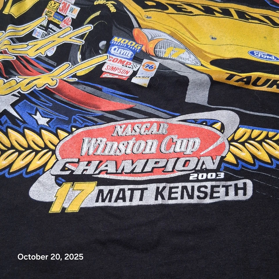 Nueva con etiquetas Camiseta Deadstock Matt Kenseth 17 Champion 2003 Talla Grande DeWalt Winston Foto 2 de 4
