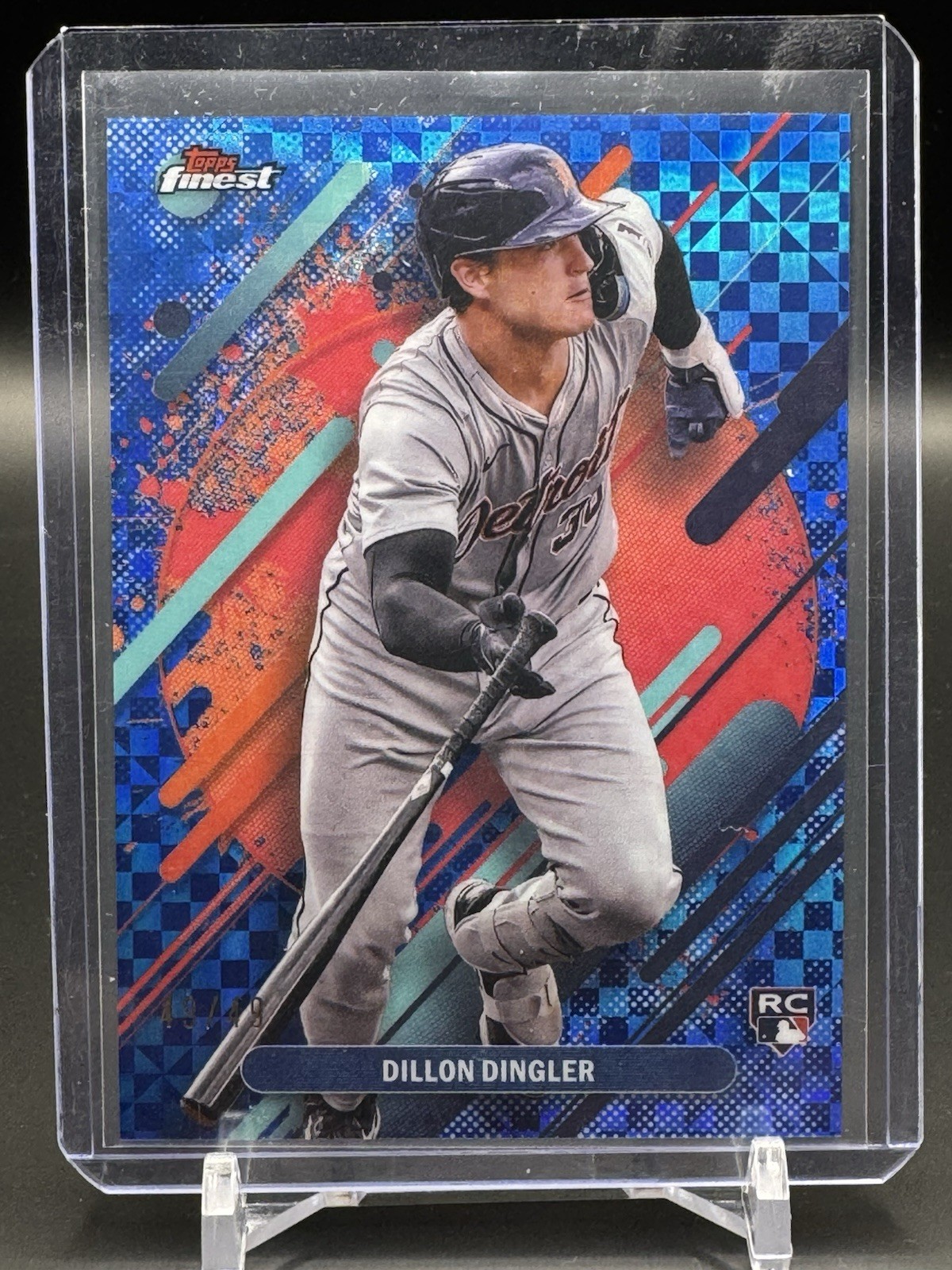 Dillon Dingler 2025 Topps Finest #294 RC 49/49 Blue BOOKEND! Tigers Rookie