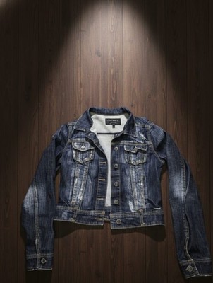 Women s Denim Jacket Size S Basic Wear Blue Jean Coat