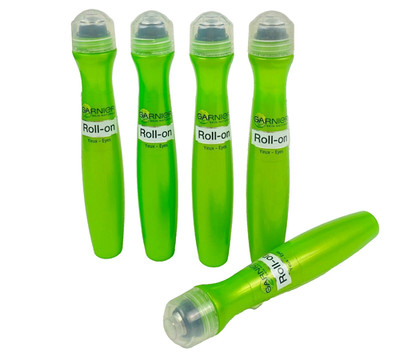5x Garnier Skin Naturals Coffein Augen Roller Stift OHNE Verpackung