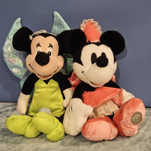 Tinkerbell Minnie Mouse & 100 Years Of Magic Minnie 9" Bean Bags