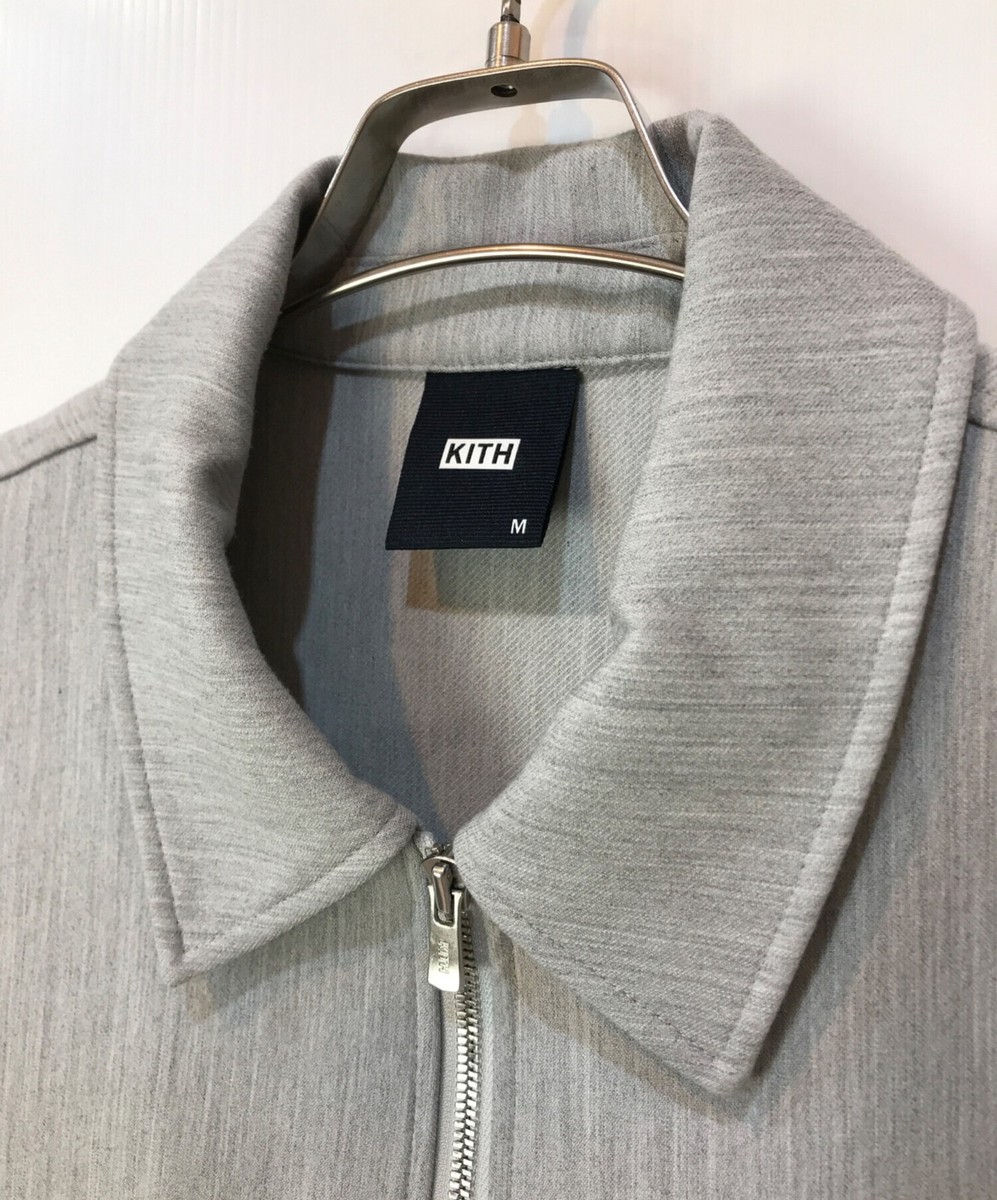 KITH/ Double Knit Coaches Jacket Gray Size: M | eBay