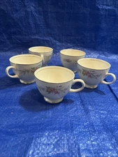Homer Laughlin Co. Eggshell Nautilus china Made In USA cups set of 5