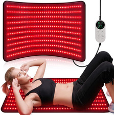 Large Red Light Therapy Mat for Full Body Relief with Timer  Storage Bag