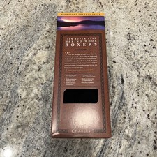 Justin Charles 100 Super Fine Merino Wool Boxers Briefs Shorts Men L Black 4  