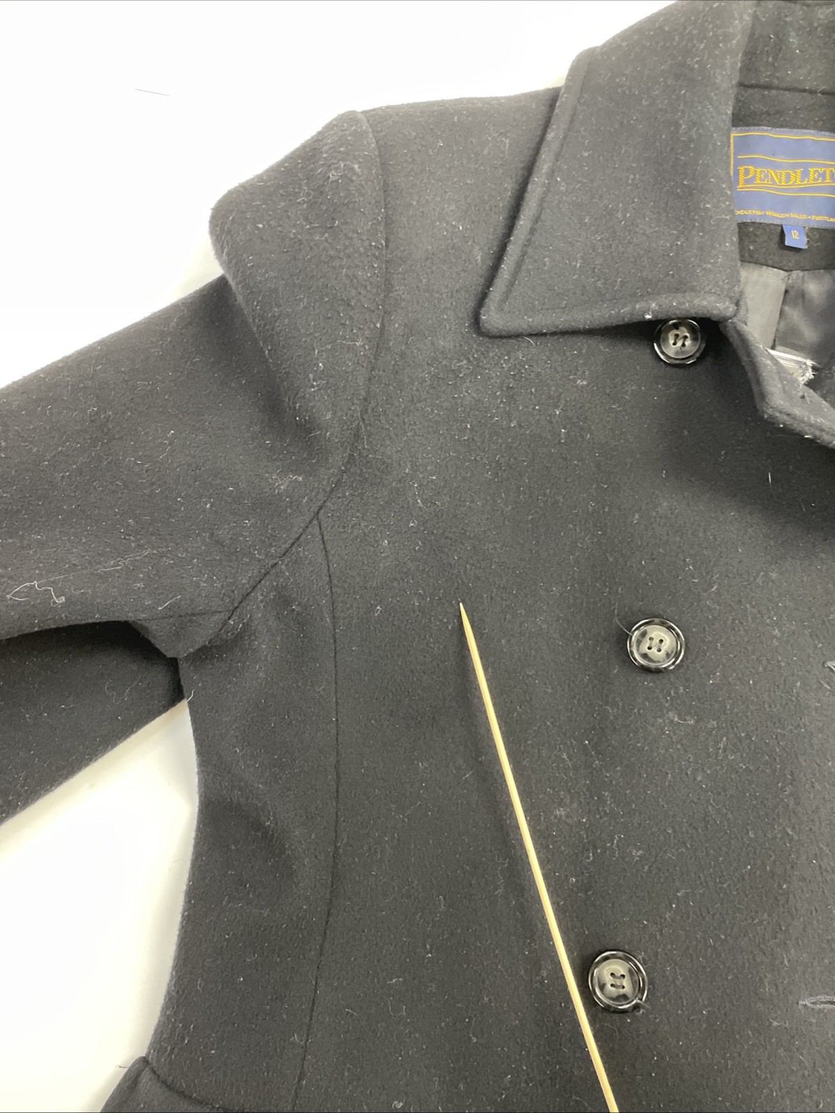 Pendleton Double Breasted Wool Coat Jacket Womens… - image 8