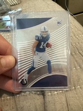 Alec Pierce 2022 Panini Chronicles Clear Vision Purple /49 Rookie CVR-30 Colts