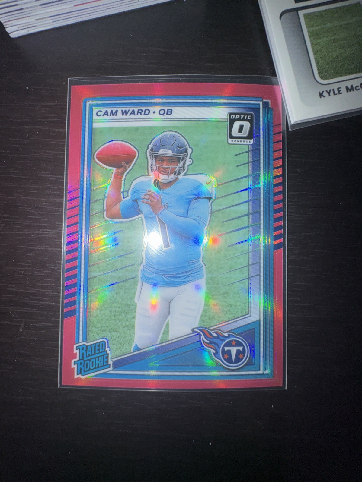 2025 Panini Donruss - Rated Rookie Cameron Ward Optic Preview Pink Prizm (RC)