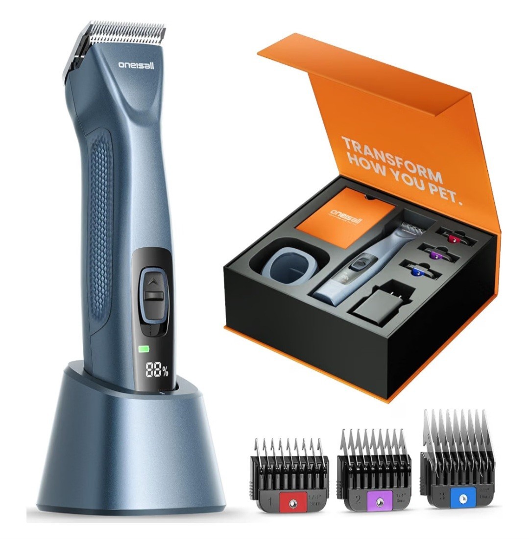 Oneisall Professional Dog Grooming Clippers for Grooming Thick Hair  New-Sealed
