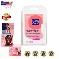 Essentials 6 Pack Facial Blotting Sheets - Silky Soft, Oil-Free Shine Removal