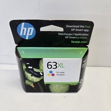 HP 63XL Tri-Color Genuine/Original Inkjet Ink Cartridge Exp May 2024 New