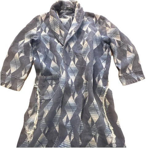 Vintage 1940s Beacon Camp Blanket Robe Unisex S/M Southwest Pattern Rare As - Picture 3 of 13