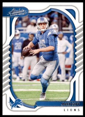2022 PANINI ABSOLUTE: JARED GOFF DETROIT LIONS #41.