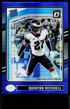 2024 Donruss Optic #282 Quinyon Mitchell Blue Hyper