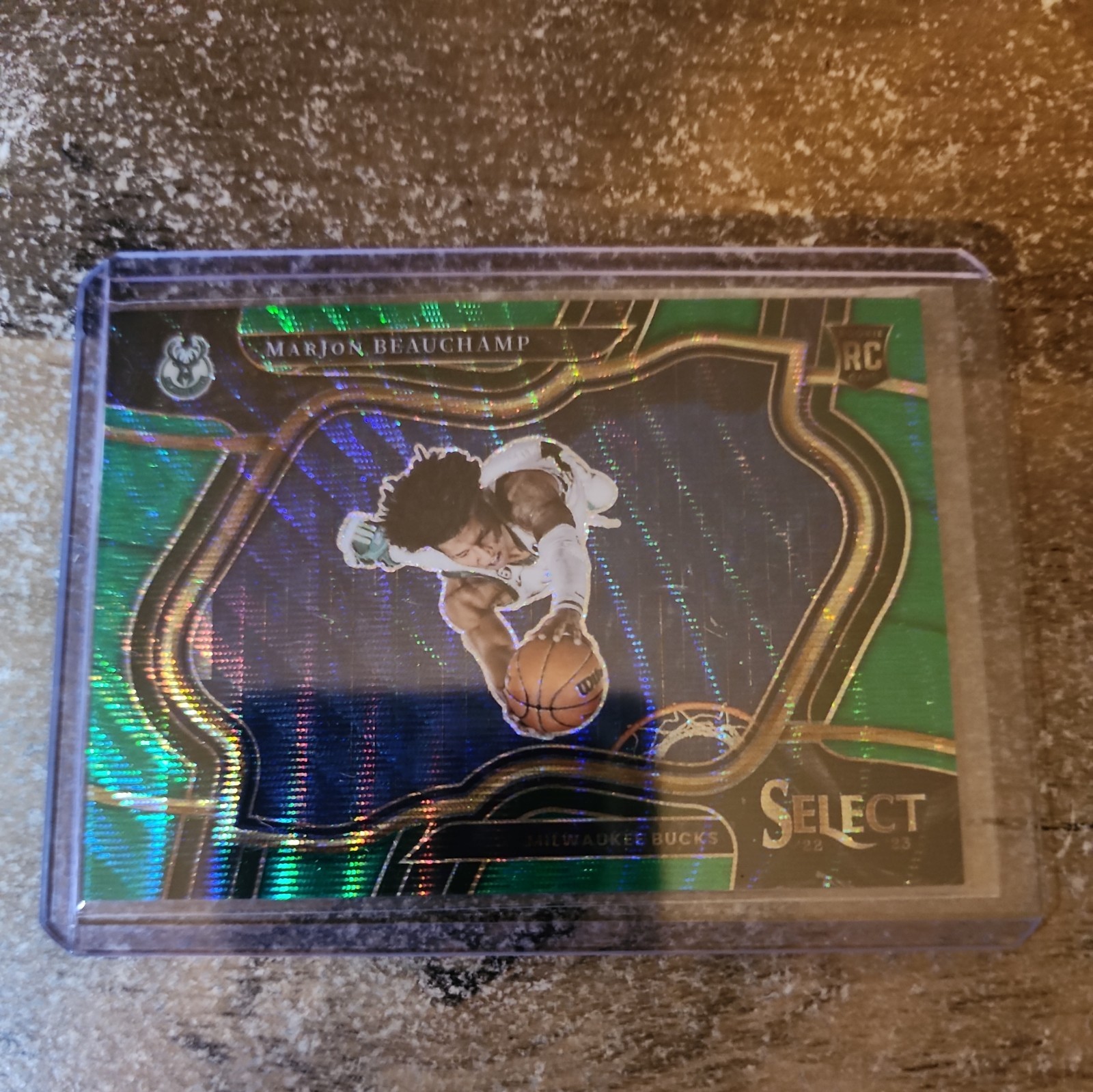 2022-23 Select MarJon Beauchamp Green Wave /50 RC #283 Courtside