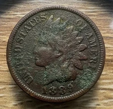 1889 Indian Head Cent - Actual Coin Shown - Free Shipping & Tracking INV#21