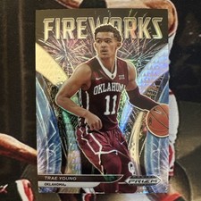 2022 Prizm Draft Picks Fireworks Hyper Prizm #FW-TR Trae Young - Oklahoma
