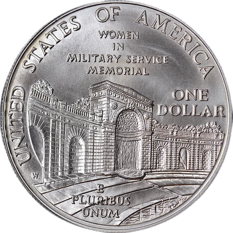 1994 Women Veterans Commemorative Silver Dollar $1 PCGS MS69 Jessica Lynch - Image 2 of 4