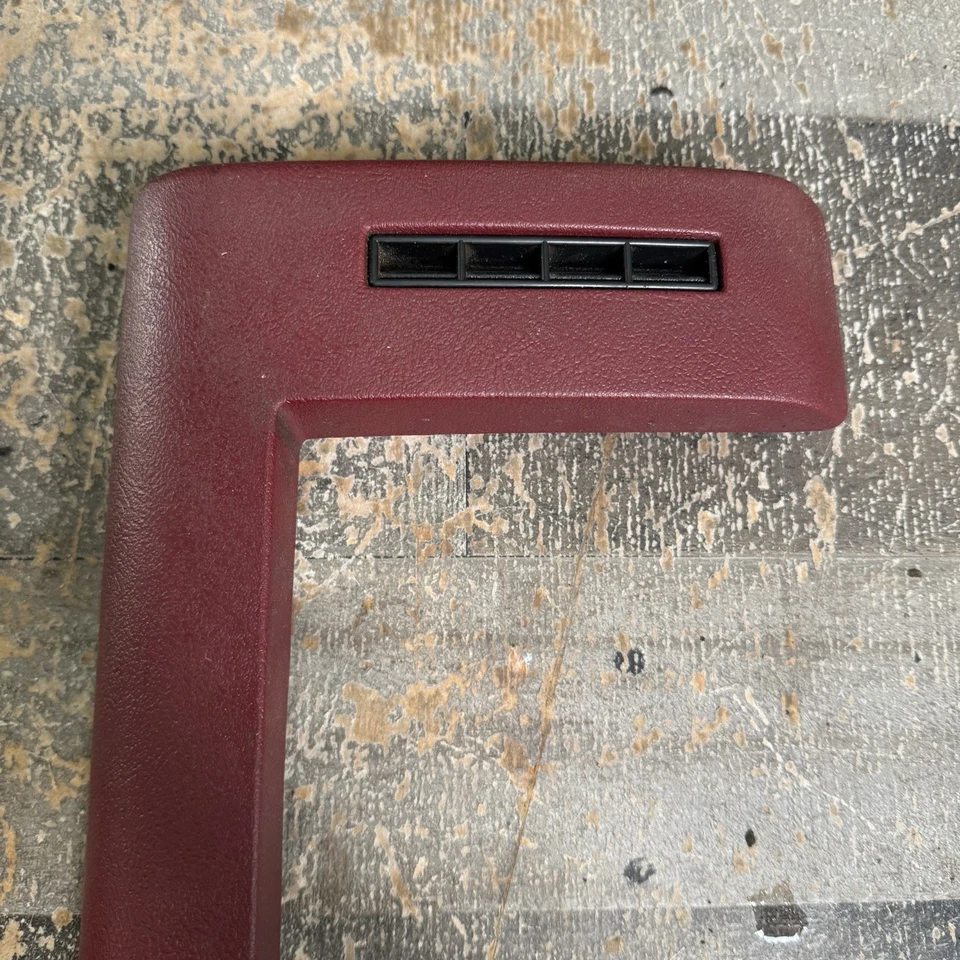 1988-1994 Chevrolet Silverado GMC Sierra Dash Cluster Pad Trim Air Vent OBS Red - Image 2 of 4