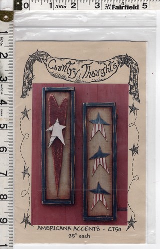 "Americana Accents" ©1999 Country Thoughts Woodcraft & Painting Pattern CT50