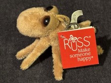 NEW Russ Mini Cute 3  Octopus Realistic Plush Pets Keychain Clip On NWT