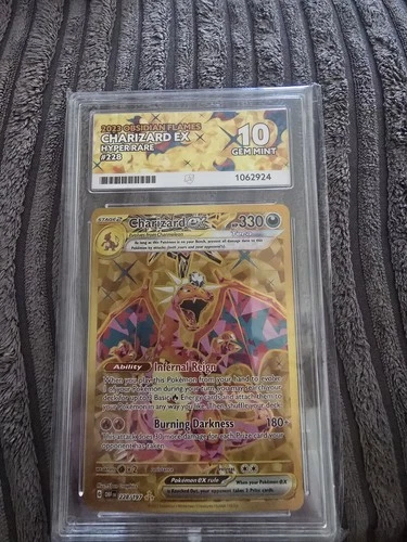 Pokémon TCG Charizard EX Card Obsidian Flames Ace 10