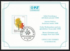 Luxembourg Norway maple Tree  Acer platanoides  Christmas FDC 1997 SG#1459
