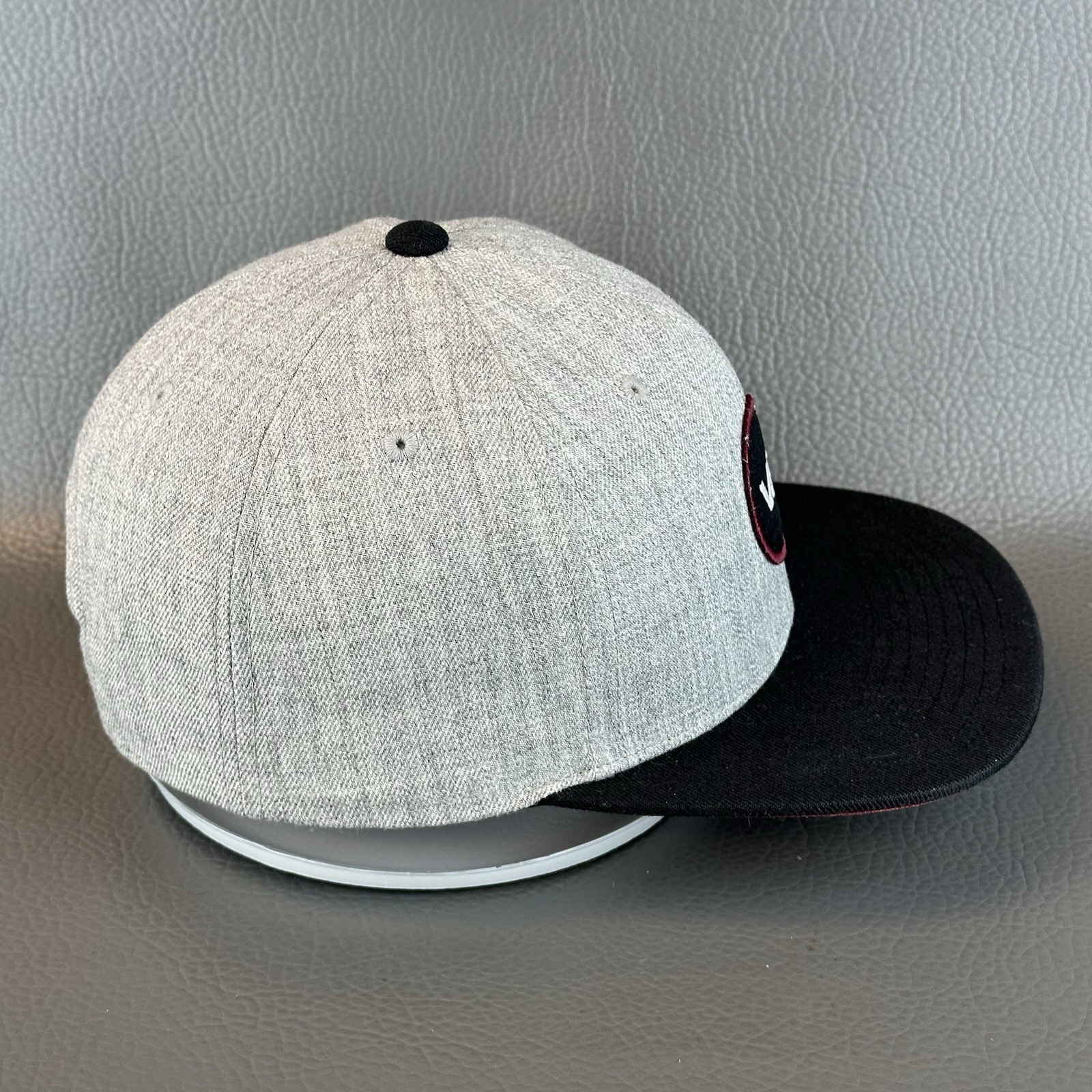 RVCA VA Patch Hat Gray SnapBack Adjustable DJ Bas… - image 7