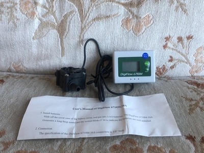 Digiflow 6710M-34A Flow Meter 3/8  Barb W/Instructions