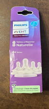 Philips Avent Natural Response Nipples, Extra Slow Flow Flow 1 , 4-Pack, SCY961