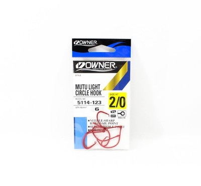 Owner 5114 Mutu Light Circle Hook Size 2/0 (8646)