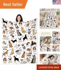 Stylish Lightweight Dog Blanket - Multi-Size Flannel Throw for Home  Travel