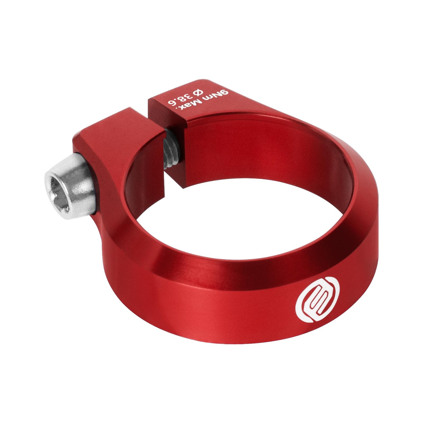 Collier de tige de selle vélo en alliage d'aluminium noir de 31.8 mm pour VTT