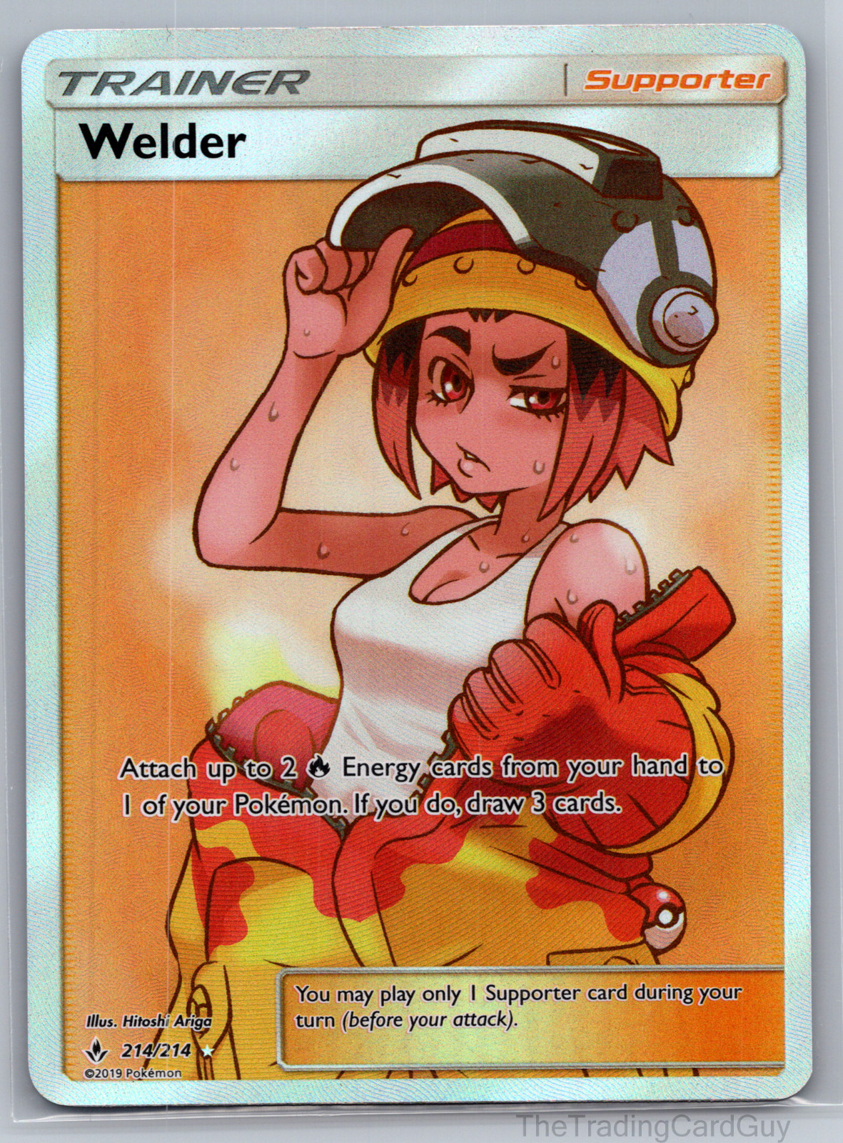 Welder (Full Art) 214/214 Sm-Unbroken Bonds Holo NM