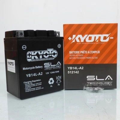 Batterie SLA Kyoto pour Moto Honda 500 FT 1982 à 1983 YB14L-A2 SLA / 12V 14Ah - Photo 1/3