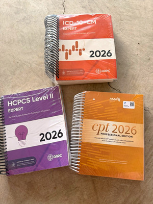 AAPC/AMA 2026 Spiral Coding Set: ICD-10-CM, HCPCS Level II, CPT Pro