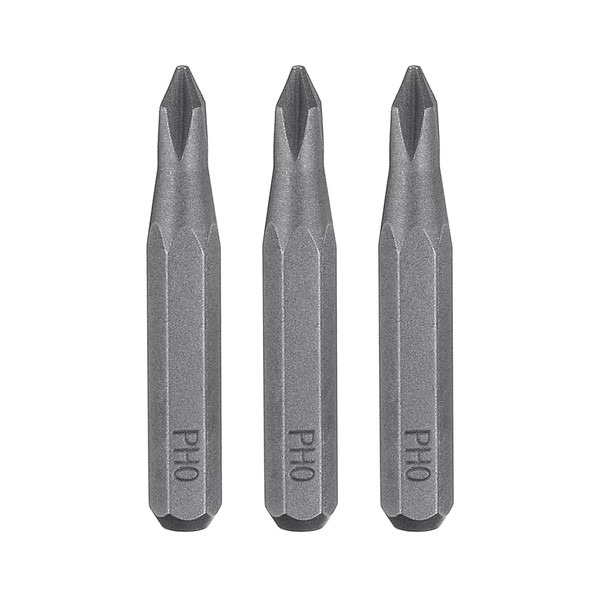 "3 StüCk PH0 Phillips Schraubendreher Bit 5/32\" Schaft 28Mm LäNge Magnetische"-image