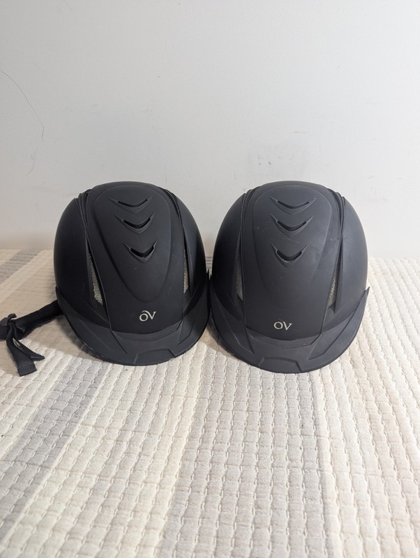 Lot of TWO Ovation Riding HELMETS Size S/M  52-56