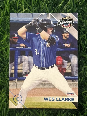 #ad 2024 Biloxi Shuckers Wes Clarke RC Rookie Brewers Minor League Card $2.99