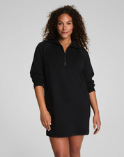 SAVE BIG NOW! SPANX AirEssentials® Half Zip Dress - Very Black (New)